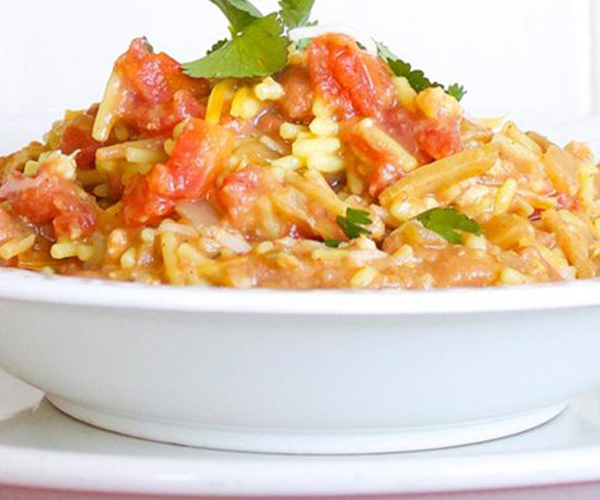 Spicy Rice and Turkey With Chorizo